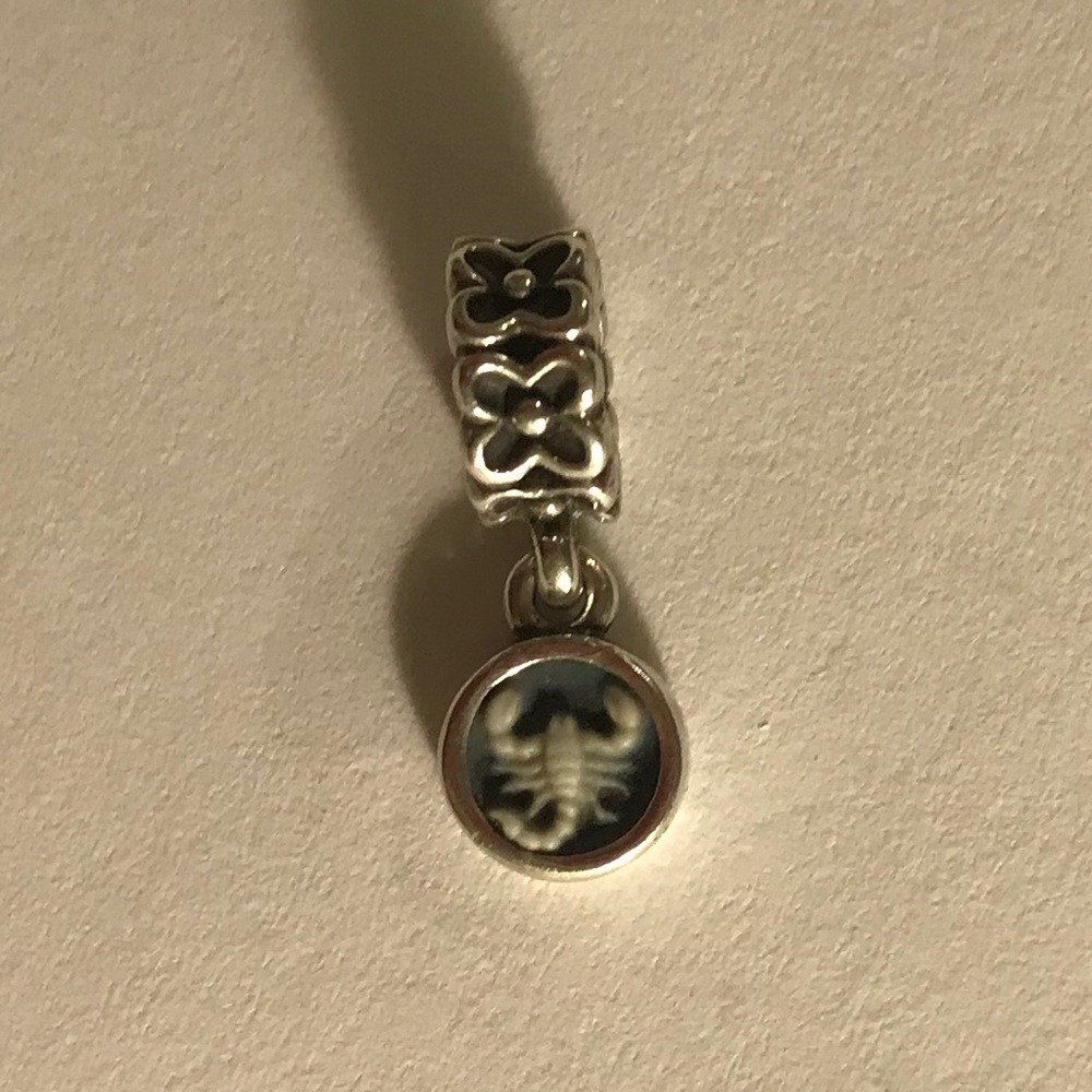 Pandora SCORPIO ZODIAC CAMEO Rare Charm Dangle